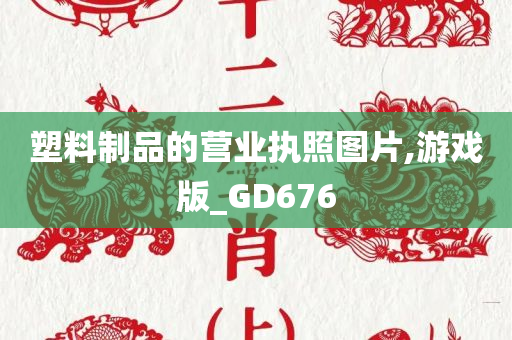 塑料制品的营业执照图片,游戏版_GD676