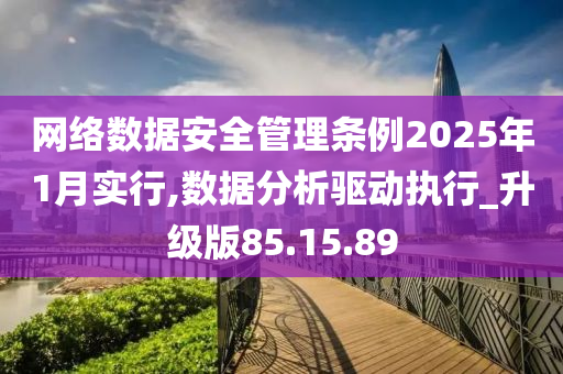 网络数据安全管理条例2025年1月实行,数据分析驱动执行_升级版85.15.89