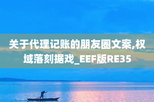 关于代理记账的朋友圈文案,权域落刻据戏_EEF版RE35