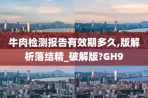 牛肉检测报告有效期多久,版解析落结精_破解版?GH9