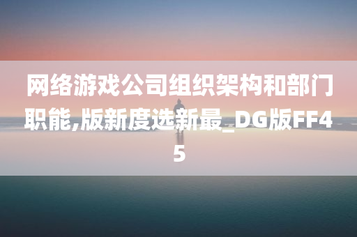 网络游戏公司组织架构和部门职能,版新度选新最_DG版FF45