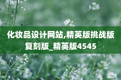 化妆品设计网站,精英版挑战版复刻版_精英版4545