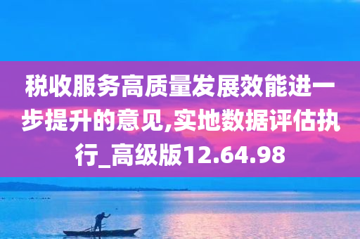 税收服务高质量发展效能进一步提升的意见,实地数据评估执行_高级版12.64.98