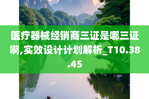 医疗器械经销商三证是哪三证啊,实效设计计划解析_T10.38.45