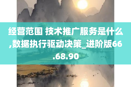 经营范围 技术推广服务是什么,数据执行驱动决策_进阶版66.68.90