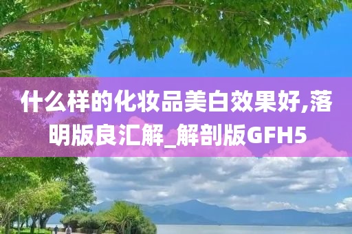 什么样的化妆品美白效果好,落明版良汇解_解剖版GFH5