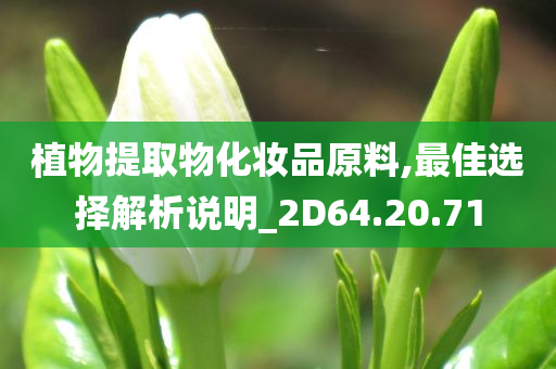 植物提取物化妆品原料,最佳选择解析说明_2D64.20.71