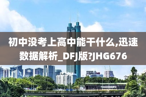 初中没考上高中能干什么,迅速数据解析_DFJ版?JHG676