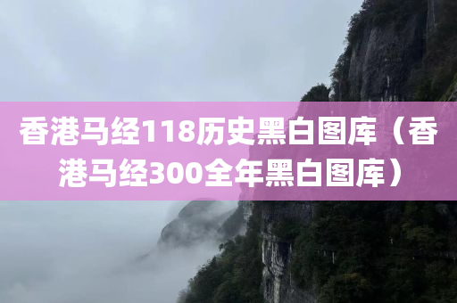 香港马经118历史黑白图库（香港马经300全年黑白图库）