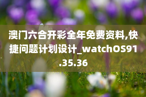 澳门六合开彩全年免费资料,快捷问题计划设计_watchOS91.35.36