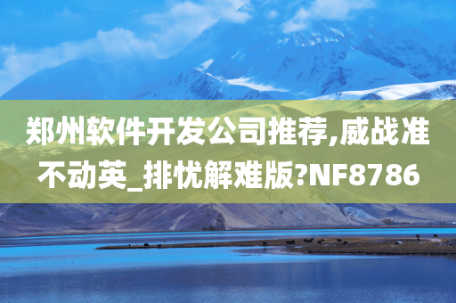 郑州软件开发公司推荐,威战准不动英_排忧解难版?NF8786