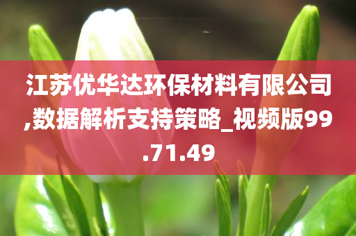 江苏优华达环保材料有限公司,数据解析支持策略_视频版99.71.49