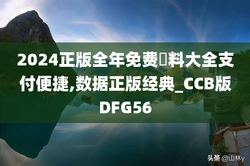 2024正版全年免费資料大全支付便捷,数据正版经典_CCB版DFG56