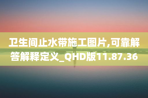 卫生间止水带施工图片,可靠解答解释定义_QHD版11.87.36