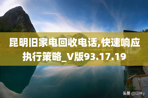 昆明旧家电回收电话,快速响应执行策略_V版93.17.19