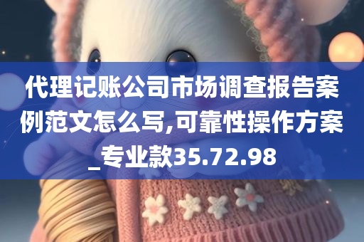 代理记账公司市场调查报告案例范文怎么写,可靠性操作方案_专业款35.72.98