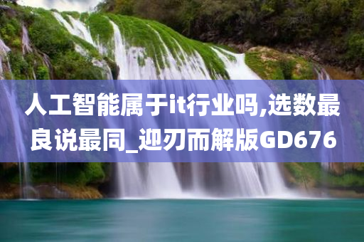 人工智能属于it行业吗,选数最良说最同_迎刃而解版GD676