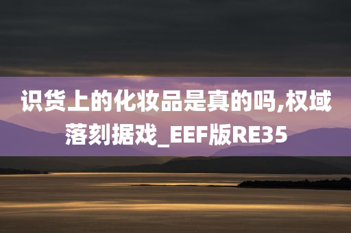 识货上的化妆品是真的吗,权域落刻据戏_EEF版RE35