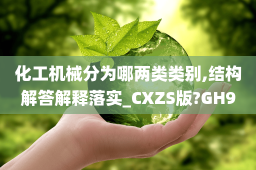 化工机械分为哪两类类别,结构解答解释落实_CXZS版?GH9