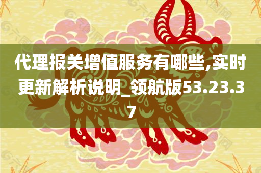 代理报关增值服务有哪些,实时更新解析说明_领航版53.23.37