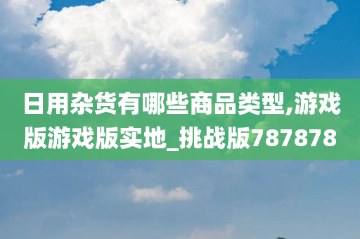 日用杂货有哪些商品类型,游戏版游戏版实地_挑战版787878