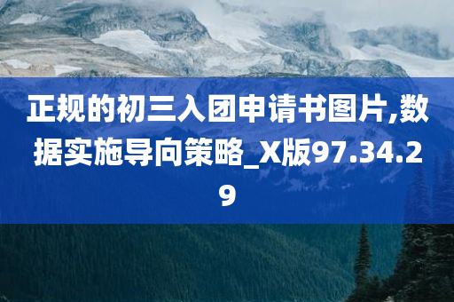 正规的初三入团申请书图片,数据实施导向策略_X版97.34.29