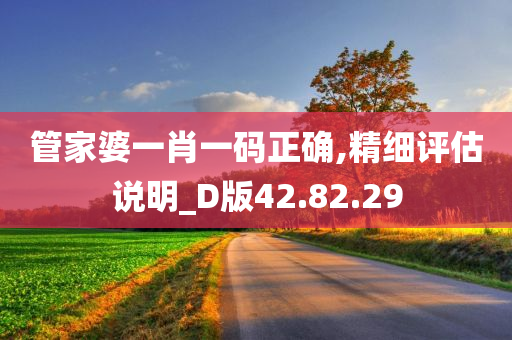 管家婆一肖一码正确,精细评估说明_D版42.82.29