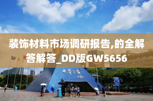 装饰材料市场调研报告,的全解答解答_DD版GW5656