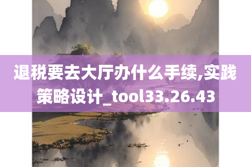 退税要去大厅办什么手续,实践策略设计_tool33.26.43