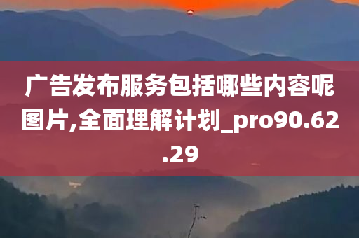 广告发布服务包括哪些内容呢图片,全面理解计划_pro90.62.29