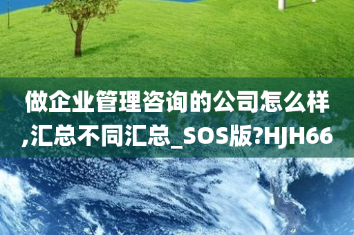 做企业管理咨询的公司怎么样,汇总不同汇总_SOS版?HJH66