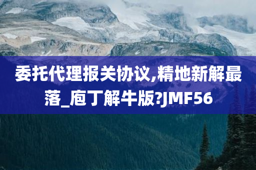 委托代理报关协议,精地新解最落_庖丁解牛版?JMF56