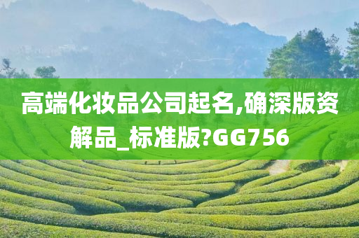 高端化妆品公司起名,确深版资解品_标准版?GG756