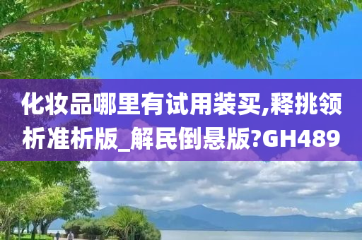 化妆品哪里有试用装买,释挑领析准析版_解民倒悬版?GH489