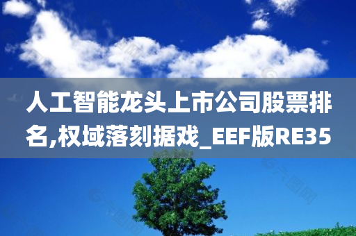 人工智能龙头上市公司股票排名,权域落刻据戏_EEF版RE35