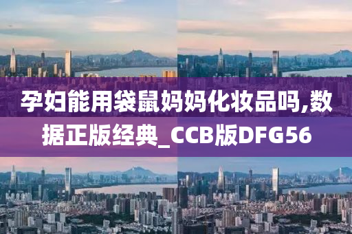 孕妇能用袋鼠妈妈化妆品吗,数据正版经典_CCB版DFG56