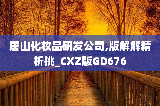 唐山化妆品研发公司,版解解精析挑_CXZ版GD676