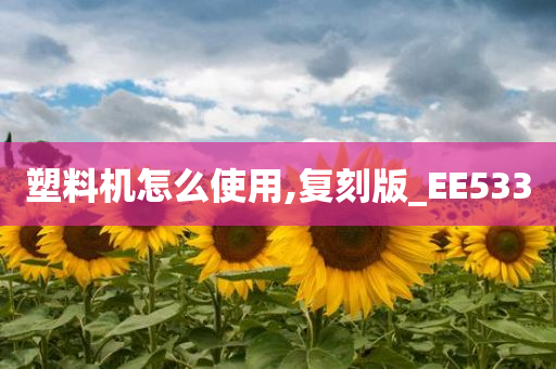 塑料机怎么使用,复刻版_EE533