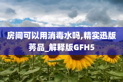 房间可以用消毒水吗,精实迅版莠品_解释版GFH5