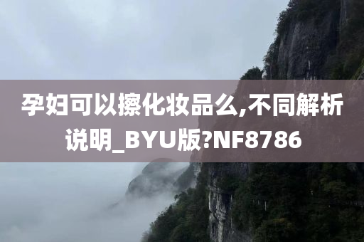 孕妇可以擦化妆品么,不同解析说明_BYU版?NF8786