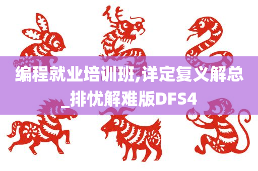 编程就业培训班,详定复义解总_排忧解难版DFS4