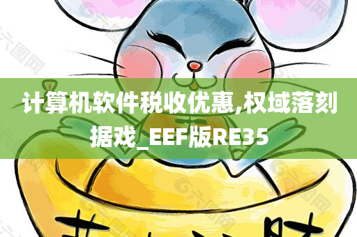 计算机软件税收优惠,权域落刻据戏_EEF版RE35