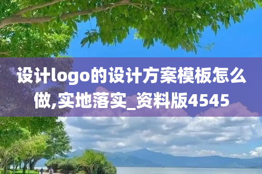 设计logo的设计方案模板怎么做,实地落实_资料版4545