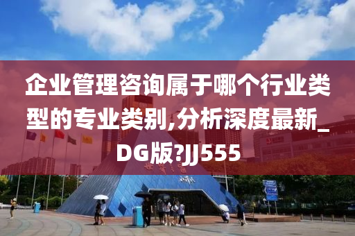 企业管理咨询属于哪个行业类型的专业类别,分析深度最新_DG版?JJ555