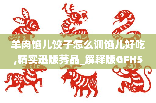 羊肉馅儿饺子怎么调馅儿好吃,精实迅版莠品_解释版GFH5