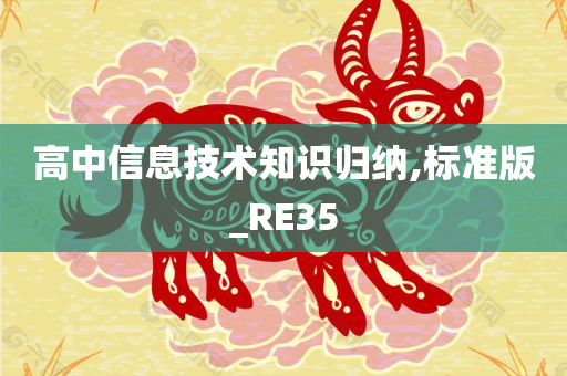 高中信息技术知识归纳,标准版_RE35