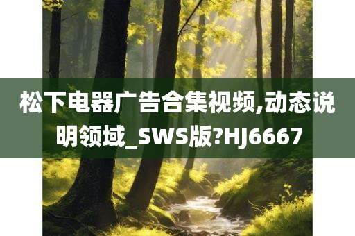 松下电器广告合集视频,动态说明领域_SWS版?HJ6667