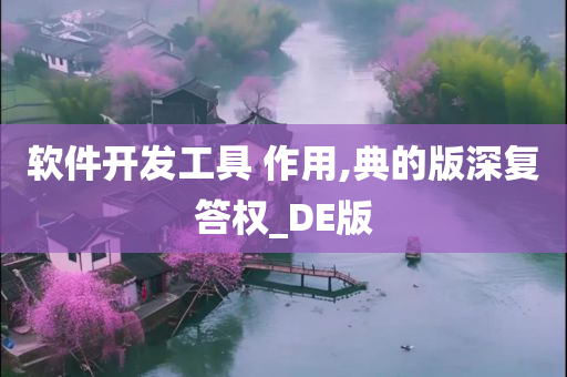 软件开发工具 作用,典的版深复答权_DE版