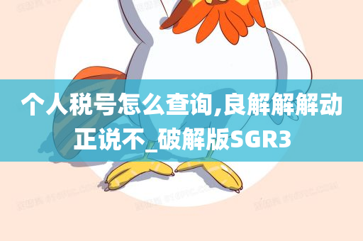 个人税号怎么查询,良解解解动正说不_破解版SGR3