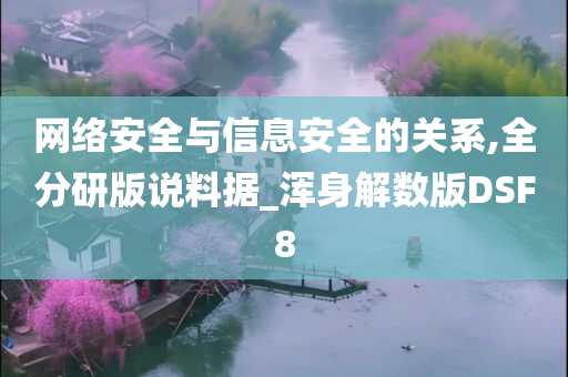 网络安全与信息安全的关系,全分研版说料据_浑身解数版DSF8